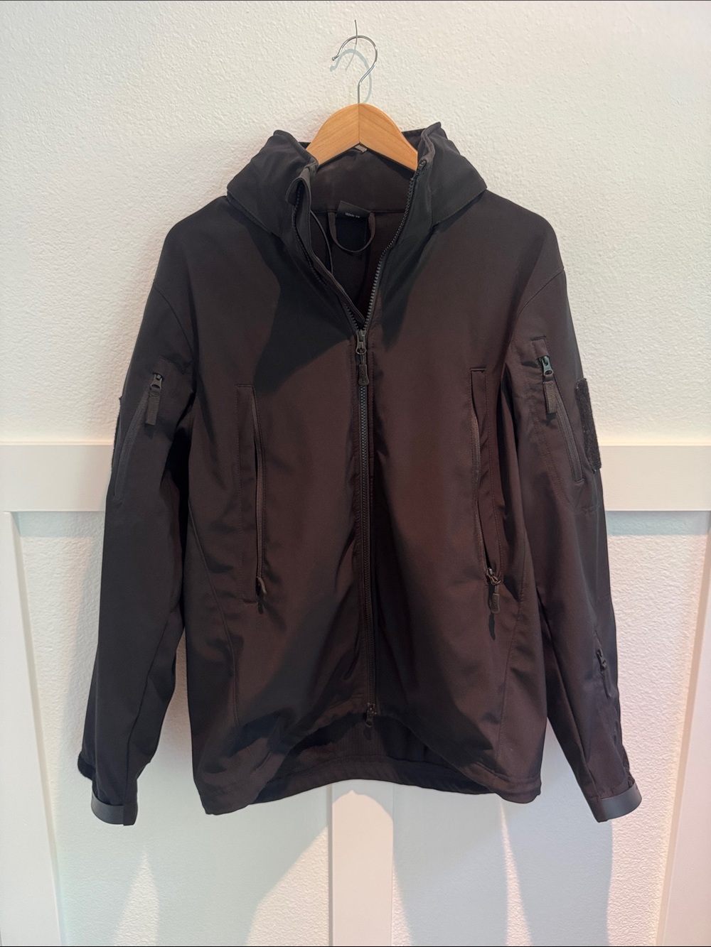 Condor Men’s Tactical Black Hooded Softshell Jacket Medium